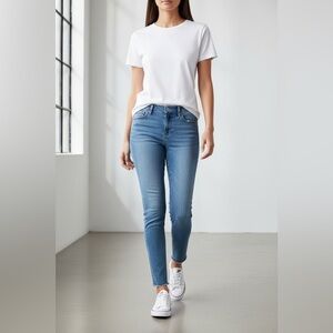 Joe’s  Jeans Wheaton High Rise Skinny Ankle Raw Hem Waist 27